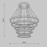 Подвесной светильник Рим / Rim 3000-4000К 174Вт (Черный) MOD058PL-L200BK - фото 10