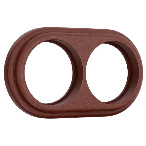 Рамка на 2 поста итальянский орех W0025225 - фото