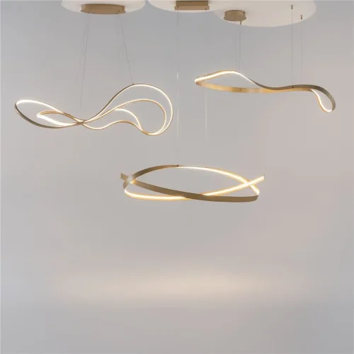 Подвесной светильник Plons 3000К 38Вт (Латунь) - фото 2