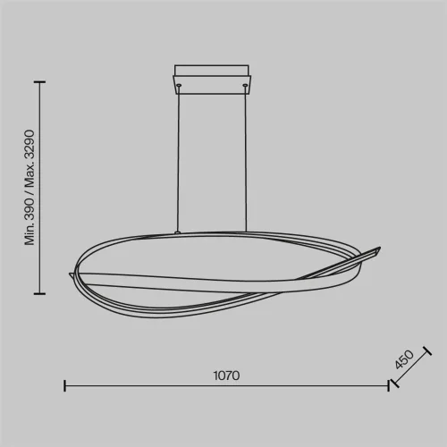 Подвесной светильник Plons 3000К 38Вт (Латунь) - фото 13