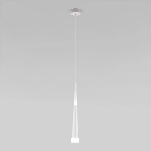 Подвесной светодиодный светильник DLR038 7+1W 4200K белый матовый - фото 3