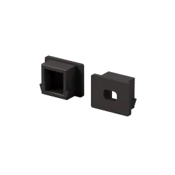 Комплект заглушек (для профиля 16×12) 10 шт., ALM-005-B-EC 642022 (Черный)