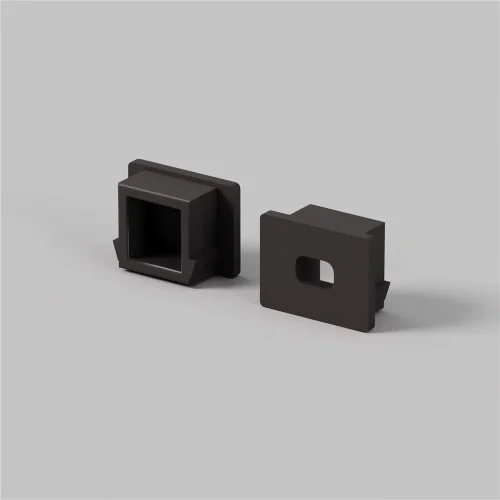 Комплект заглушек (для профиля 16×12) 10 шт., ALM-005-B-EC 642022 (Черный) - фото 3