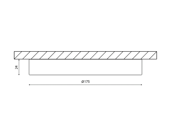 'Светильник светодиодный потолочный накладной ультратонкий, серия KH, Белый, 15Вт, IP20, Нейтральный белый (4000К), KH-R175-15-NW. Фото 2