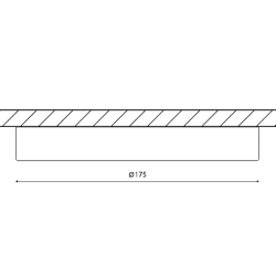 'Светильник светодиодный потолочный накладной ультратонкий, серия KH, Белый, 15Вт, IP20, Нейтральный белый (4000К), KH-R175-15-NW 001861