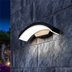 Пылевлагозащи<wbr>щенный настенный светодиодный светильник Asteria D IP54 1671 Techno LED черный (035817)