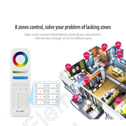 Сенсорный пульт Mi-Light FUT089 P210 (RGB/RGBW/RGB+CCT, 1-8 zone, 2.4GHz) - фото 3.