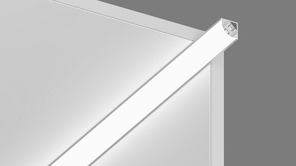 Алюминиевый профиль угловой для однорядной ленты SWG, SF-1616. Фото 2