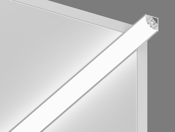 'Алюминиевый профиль угловой для однорядной ленты SWG, SF-1616. Фото 2