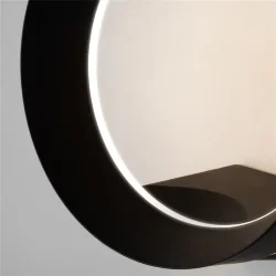 Уличный настенный светодиодный светильник Ring IP54 1710 TECHNO LED черный (054933)