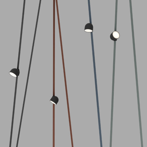 DK5642-BK Поворотный светильник для трека-ремня Belty Smart, серия Spot, со светодиодом, D100*H107мм, 48V DC, 12W, RA90, 120°, 3000-5700K, IP20, черный, алюминий. Фото 4