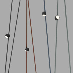 Поворотный светильник для трека-ремня Belty Smart, серия Spot, со светодиодом, D100*H107мм, 48V DC, 12W, RA90, 120°, 3000-5700K, IP20, черный, алюминий, Denkirs DK5642-BK