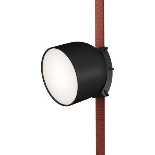 DK5642-BK Поворотный светильник для трека-ремня Belty Smart, серия Spot, со светодиодом, D100*H107мм, 48V DC, 12W, RA90, 120°, 3000-5700K, IP20, черный, алюминий. Фото 5