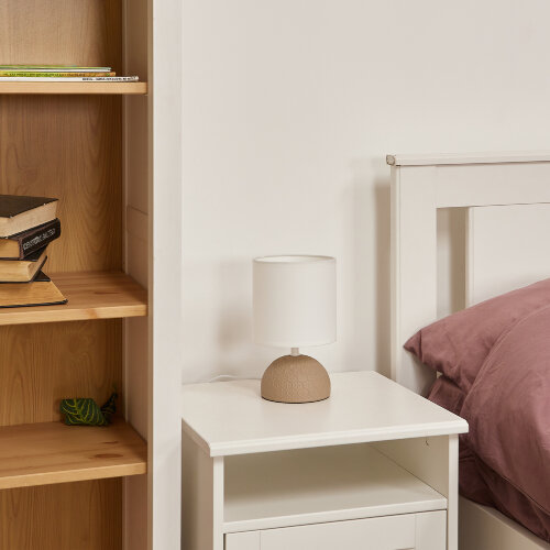 UML-B302 E14 BROWN Светильник настольный декоративный под лампу Е14, 40W, Механический выключатель, Коричневый - фото 2