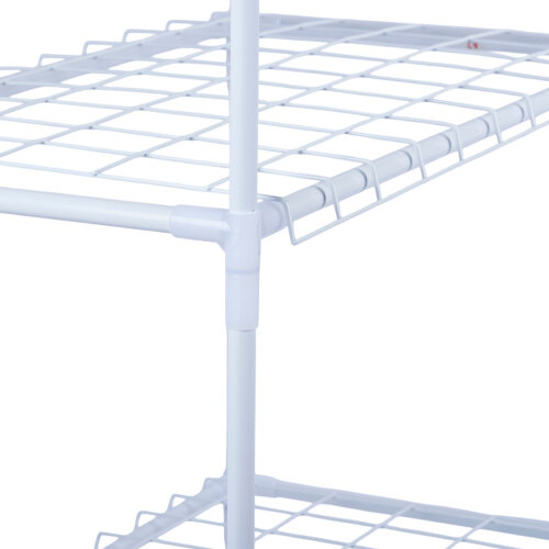 UGH-R01 H80 WHITE-WHITE ECONOM Парник-стеллаж для рассады, 3 полки, 46x24x80см, Металлическая труба в ПВХ, цвет белый, Тент ПВХ эконом, TM ФитоЛето - фото 5