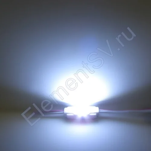 Светодиодный модуль прямоугольный 2835-1 ZA 1B-W (0,36W, 12V, White) - фото 2.