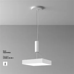 Потолочный светильник Зон / Zon 45 Вт 4000 К 120° (Белый) C032CL-45W4K-SQ-W