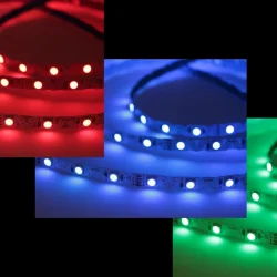 Светодиодная лента S-образная 5050, 48led/m, RGB, 12V, IP20, BA9