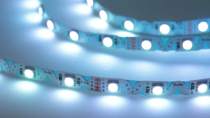 Светодиодная лента S-образная 5050, 48led/m, RGB, 12V, IP20, BA9 - фото II