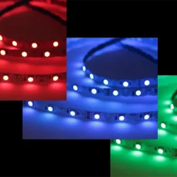 Светодиодная лента S-образная 5050, 48led/m, RGB, 12V, IP20, BA9