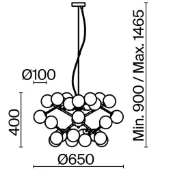 Подвесной светильник Dallas G9х24 (Золото)