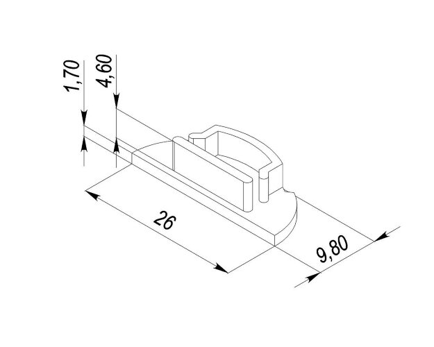 Заглушка для LC-LP-0926 c отверстием - фото 2