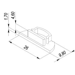 Заглушка для LC-LP-0926 c отверстием
