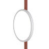 DK5567-WH+BK Cветильник для трека-ремня Belty, серия Flow, со светодиодом, D168*H29.5мм, 48V DC, 10W, RA90, 120°, 3000K, IP20, белый с черным, алюминий. Фото 4