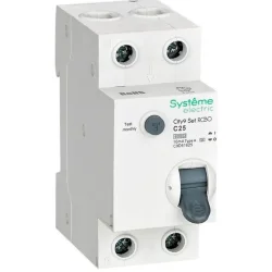 Выключатель автоматический дифференциального тока City9 Set (АВДТ) 1P+N C 25А 6кА 10мА Тип-A 230В SE C9D61625