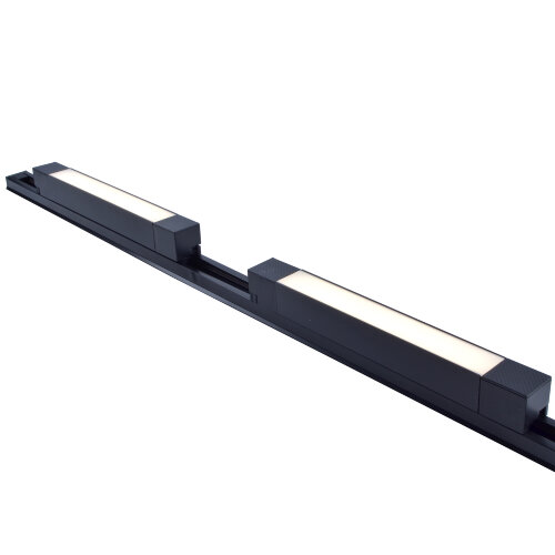 ULB-Q293 12W-4200К-A BLACK SET21 Светильник-прожектор светодиодный трековый линейный, в составе набора из 2 штук на шинопроводе 1 м, 900 Лм, Белый свет 4200К, Корпус черный - фото 2
