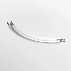 Коннектор радиусный R300 Exility встраиваемый под ГКЛ 9,5мм, белый (Белый)