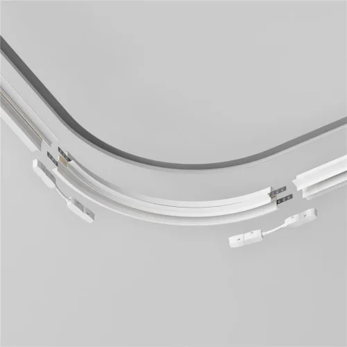 Коннектор радиусный R300 Exility встраиваемый под ГКЛ 9,5мм, белый (Белый) - фото 4