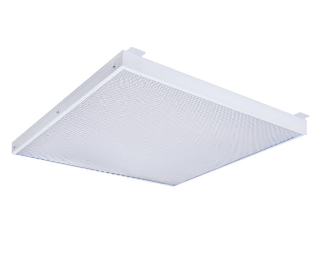Универсальный офисный светодиодный светильник Грильято 40 Вт IP44 580x580x40 мм 3000K Призма - фото