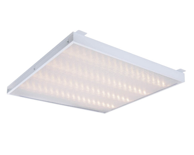 Универсальный офисный светодиодный светильник Грильято 40 Вт IP44 580x580x40 мм 3000K Призма - фото 3