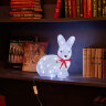 ULD-M2732-040-STA WHITE IP20 RABBIT-1 Фигура светодиодная Зайчик, 32x30см, 40 светодиодов, Белый свет. Провод прозрачный. TM Uniel - фото 5