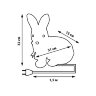 ULD-M2732-040-STA WHITE IP20 RABBIT-1 Фигура светодиодная Зайчик, 32x30см, 40 светодиодов, Белый свет. Провод прозрачный. TM Uniel - фото 9