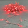 Гирлянда Нить с Колпачком 10м Красная 24В, 100 LED, Провод Прозрачный ПВХ, IP65. Фото 5.