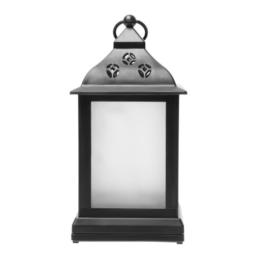 ULD-L1122-010-DTB-RGB-3D BLACK Фонарь со светодиодной гирляндой внутри, на батарейке в комплект не входит, 10 светодиодов, RGB свет, Черный корпус, 11x22 см. - фото 3