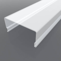 Рассеиватель поликарбонатный для профиля прямоугольный LC-LRM-M36-2 матовый