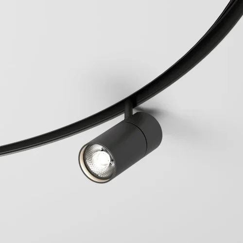 Slim Magnetic Трековый светильник для радиусного шинопровода 12W 4200K Comfi чёрный Ø 1200мм 85189/01 - фото