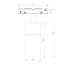 Slim Magnetic Трековый светильник для радиусного шинопровода 12W 4200K Comfi чёрный Ø 1200мм 85189/01 - фото 4