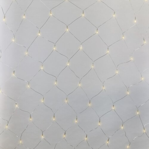 ULD-N1515-96-TTK WARM WHITE IP44 Сетка светодиодная с эффектом мерцания, 1.5х1.5м, Соединяемая, 96 светодиодов, Теплый белый свет, Провод прозрачный, TM Uniel - фото 3
