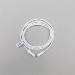 Соединитель 3м для Бахромы, Занавесов и Нитей 220В, Провод Белый Каучук, IP65