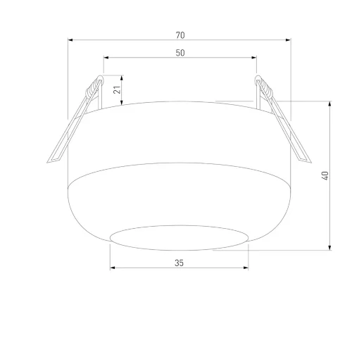 Светильник потолочный светодиодный 7W 4000K чёрный 25088/LED - фото 6