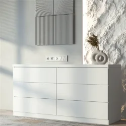 Рамка из поликарбоната на 5 постов Slab белый софт W0052961