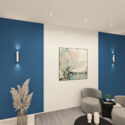 Настенный светильник, IP20, до 15 Вт, LED, 2xGU10, белый, алюминий, Denkirs DK5022-WH