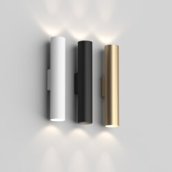 Настенный светильник, IP20, до 15 Вт, LED, 2xGU10, белый, алюминий, Denkirs DK5022-WH