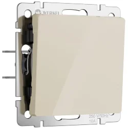 Выключатель одноклавишный (айвори акрил) W1110043