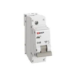 Выключатель автоматический модульный 1п C 40А 10кА ВА 47-100 PROxima EKF mcb47100-1-40C-pro