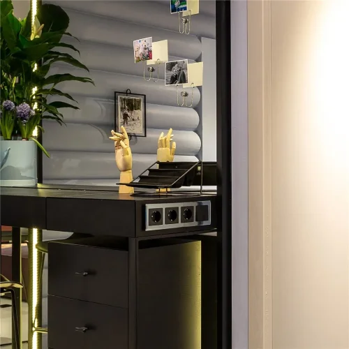 Выключатель одноклавишный (черный матовый) W1110008 - фото 6